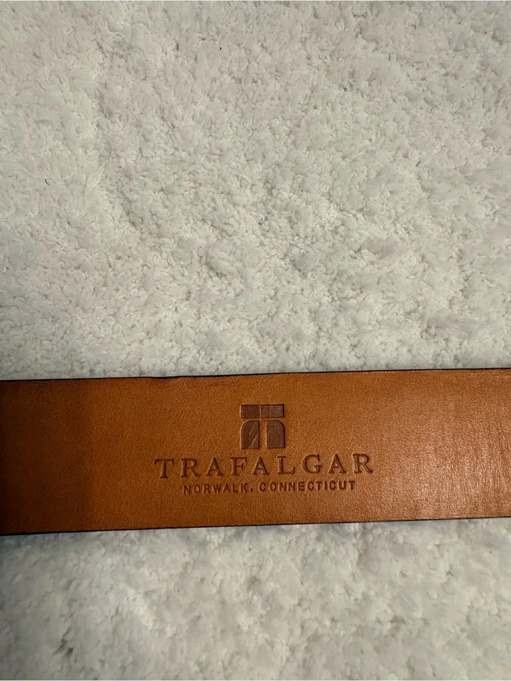 Trafalgar Italian Leather Men’s Belt Annapolis Brown Size 38